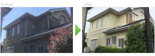 佐倉市　一戸建て住宅の外壁塗装工事　高井ペイント